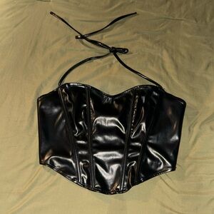 Leather Corset Halter